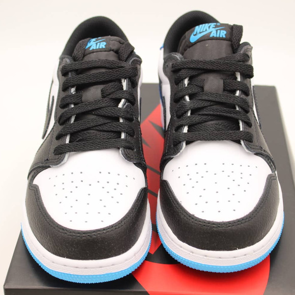Air Jordan 1 Retro Low OG Black Dark Powder Blue (GS) Size 7Y Style CZ0858-104 3 - Picture 3 of 10